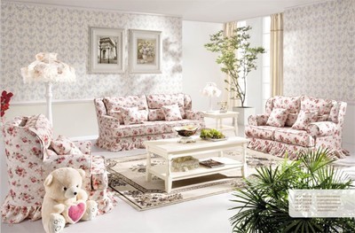 珠海保利道商貿 碎花沙發與山河水方茶幾等成套家具的價格、廠家與圖片解析